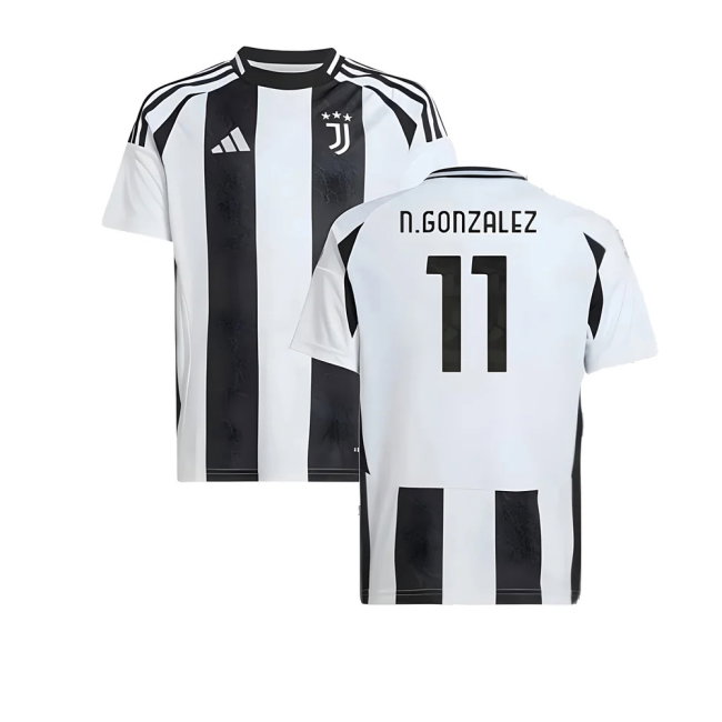 2024-2025 Juventus Home Shirt (Kids) (N.Gonzalez 11)-SoccerKits Hub | Buy Soccer Jerseys Online